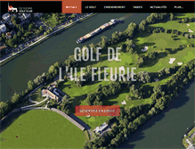 Tablet Screenshot of golf-ilefleurie.com